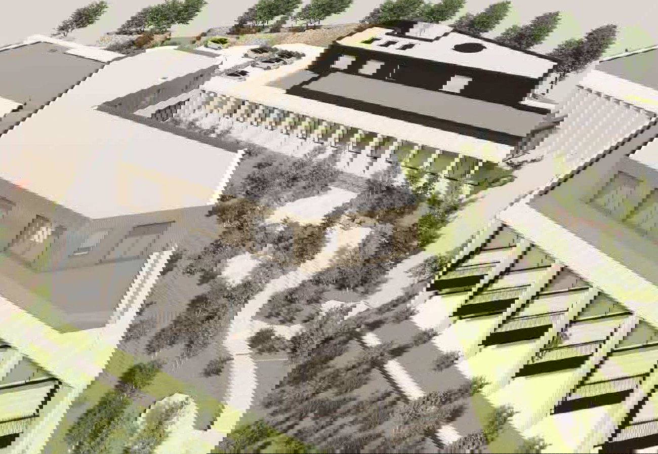 Architectural design of a modern building