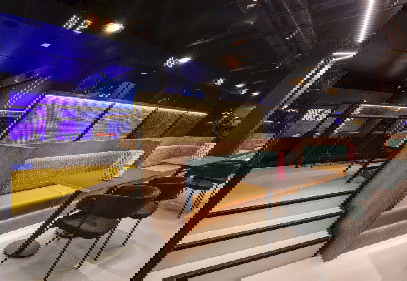 Modern interior design of a commercial space